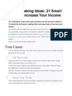 Money Making Ideas: 21 Smart Ways To Increase Your Income