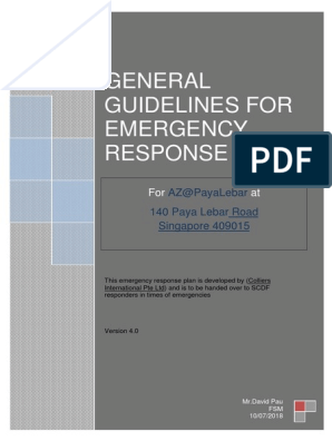 SCDF Latest General ERP Guidelines, PDF