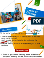 Types of Cleaning in The Hotel