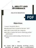 Skill Ability and Performance
