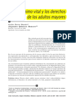 El Mínimo Vital y Los Derechos de Los Adultos Mayores: Carlos Parra Dussán