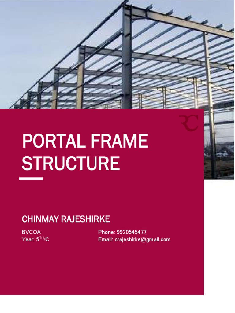 Portal Frame Report Chinmay | Download Free PDF | Framing (Construction ...