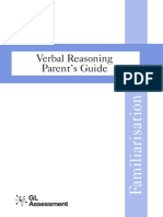 Verbal Reasoning - Parent's Guide