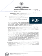 DM #232 s. 2020 - Division Online Training-Workshop on the Development cum Quality Assurance of Developed Learning Resources