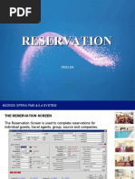 Opera PMS Check-In and Reservation Guide | PDF | Service Industries ...
