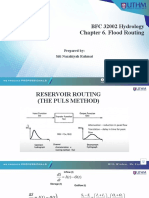 BFC 32002 Hydrology: Chapter 6. Flood Routing