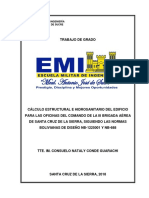 Cálculo Estructural e Hidrosanitario Del Edificio para Las Oficinas Del Comando de La III Brigada