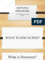 Defining Discourse