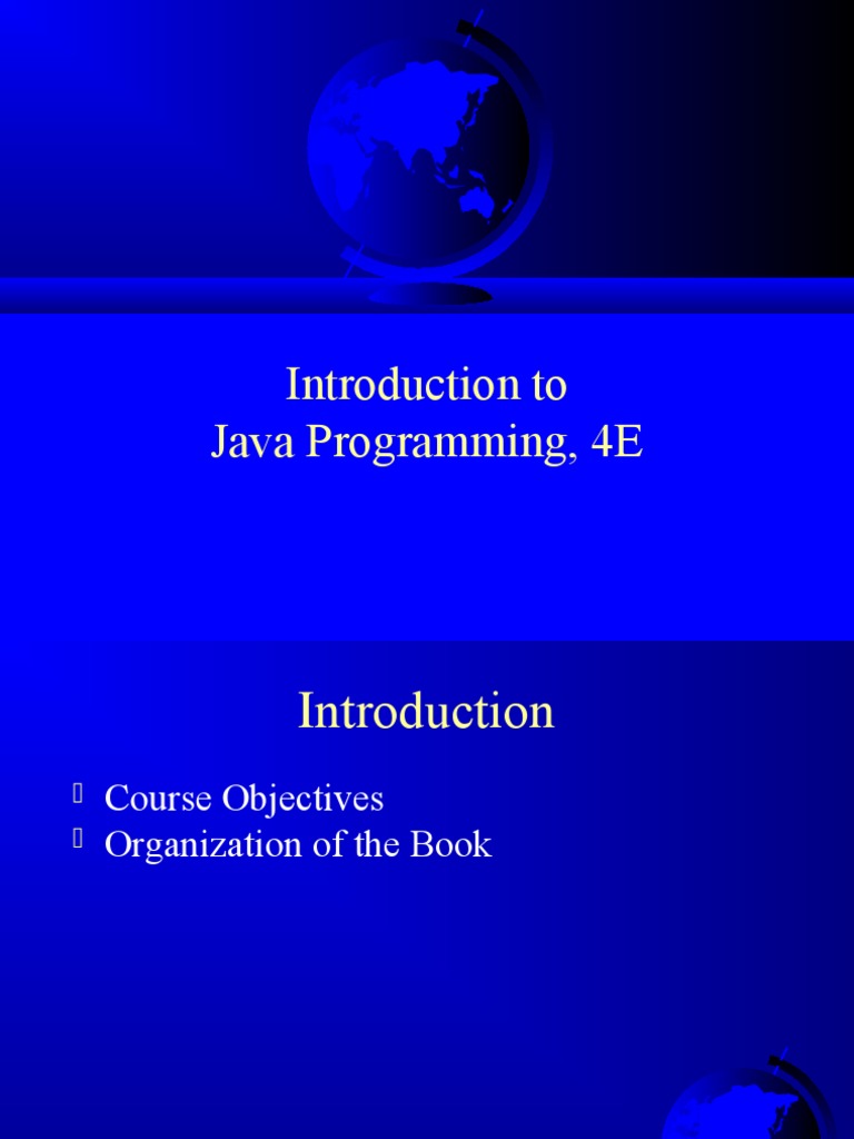 Introduction To Java Programming, 4E | PDF | Java (Programming Language ...