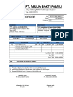 PT Andalan Samudra Purchase Order for Kapur Bakar