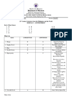 Philippine literature module answer sheet