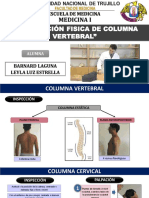 Exploración física de la columna vertebral