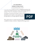 Evs Assignment Sphere Interactions: by Abhishek RB Patil, MIS-111910003