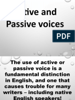 Active and Passive Voices