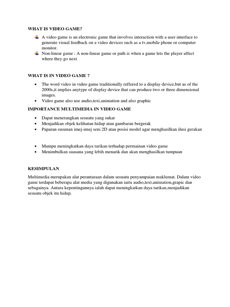 What Is Video Game PDF