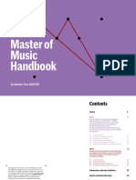 Master of Music Handbook: Royal Conservatoire The Hague