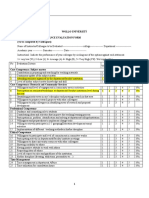 Wollo University Instructors' Performance Evaluation Form (To Be Completed by Colleagues)