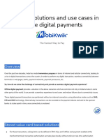 Emerging Solutions and Use Cases in Offline Digital Payments