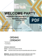 Welcome Party Residen BM 2021