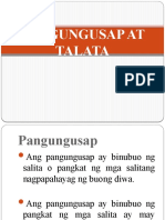 Pangungusap at Talata