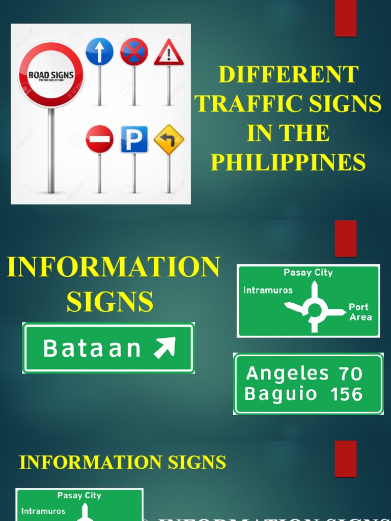Philippine Traffic Signs Guide | PDF