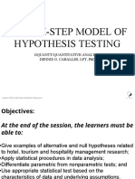 Six Step Model of Thesis Testing