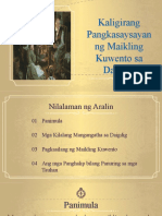 Grade 10 Kaligirang Pangkasaysayan NG Maikling Kuwento