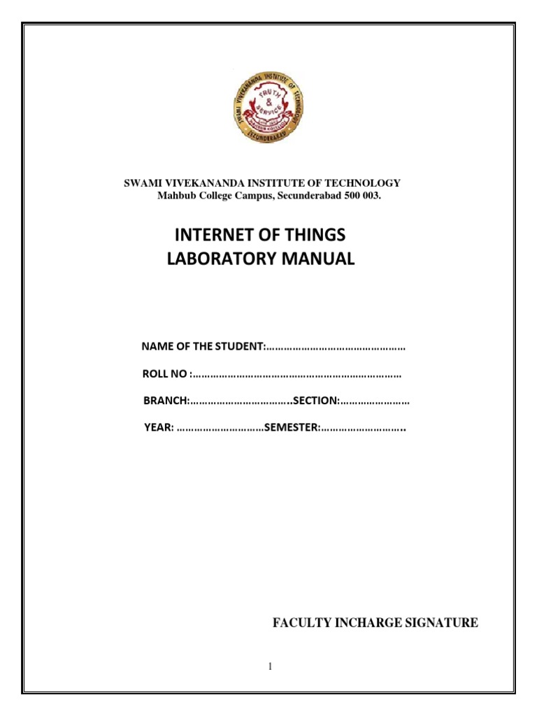 IoT Laboratory Manual for Students | PDF | Websites | Raspberry Pi