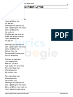 Tera Hone Laga Hoon Lyrics: English
