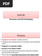 Operating System Processes and CPU Scheduling