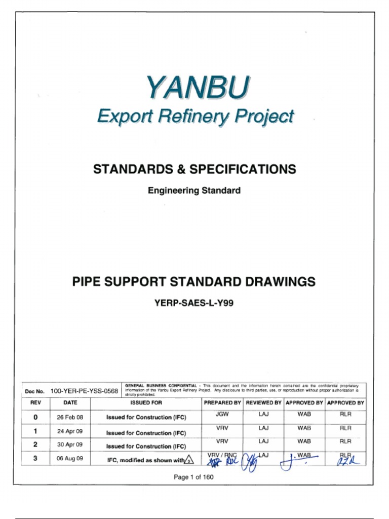 Pipe Support Standards for YERP | PDF | Screw | Pipe (Fluid Conveyance)