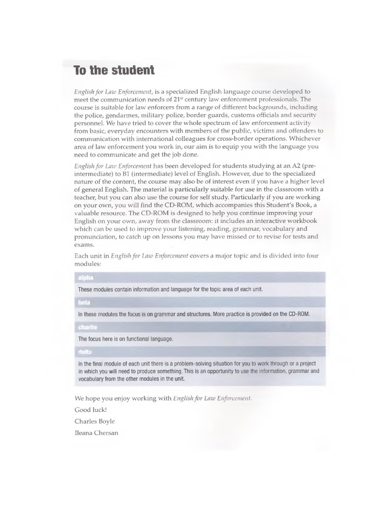 English For Law Enforcement | PDF | Police | Crime & Violence
