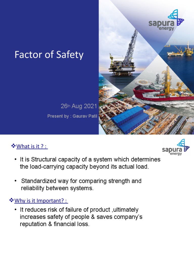 Factor of Safety: Present By: Gaurav Patil | PDF