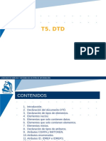 T5. DTD: Lenguaje de Marcas Y Sistemas de Gestión de Información