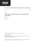 Open Source Mobile Network Using Openbts and Usrp 9: The University of Mississippi Undergraduate Research Journal