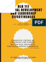 DLD 111 - Personal Development and Leadership Effectiveness