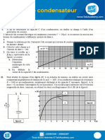 Séries D'exercices Dipole RC Condensateur Bac Tech