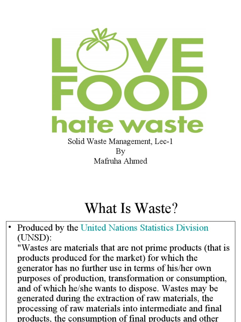 Solid Waste Management Lec 1 Download Free Pdf Waste Biogas