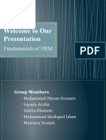 Welcome To Our Presentation: Fundamentals of HRM