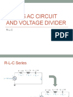 Series Ac Circuit and Voltage Divider