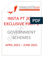 Insta PT 2021 Exclusive Part-2: Government Schemes