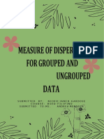 Measure of Dispersion for Ungrouped Data