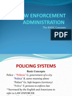 Law Enforcement Administration: The BASIC Concepts