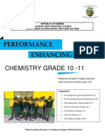 Performance Performance Enhancing Notes: Chemistry Grade 10 - 11