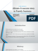 Haldiram-A Success Story in Family Business: Credit Seminar On