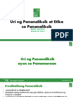 Module 2A - Uri NG Pananaliksik (Part 2)