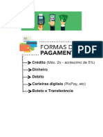 Formas de Pagamento