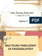 Mga Piling Pang-Ugnay Sa Pagsasalaysay