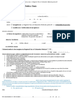 Cerere Inregistrare Cabinet Conex 2019 New