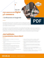 Maestría en Mercadotecnia Digital y E-commerce con Certificaciones de Google Ads